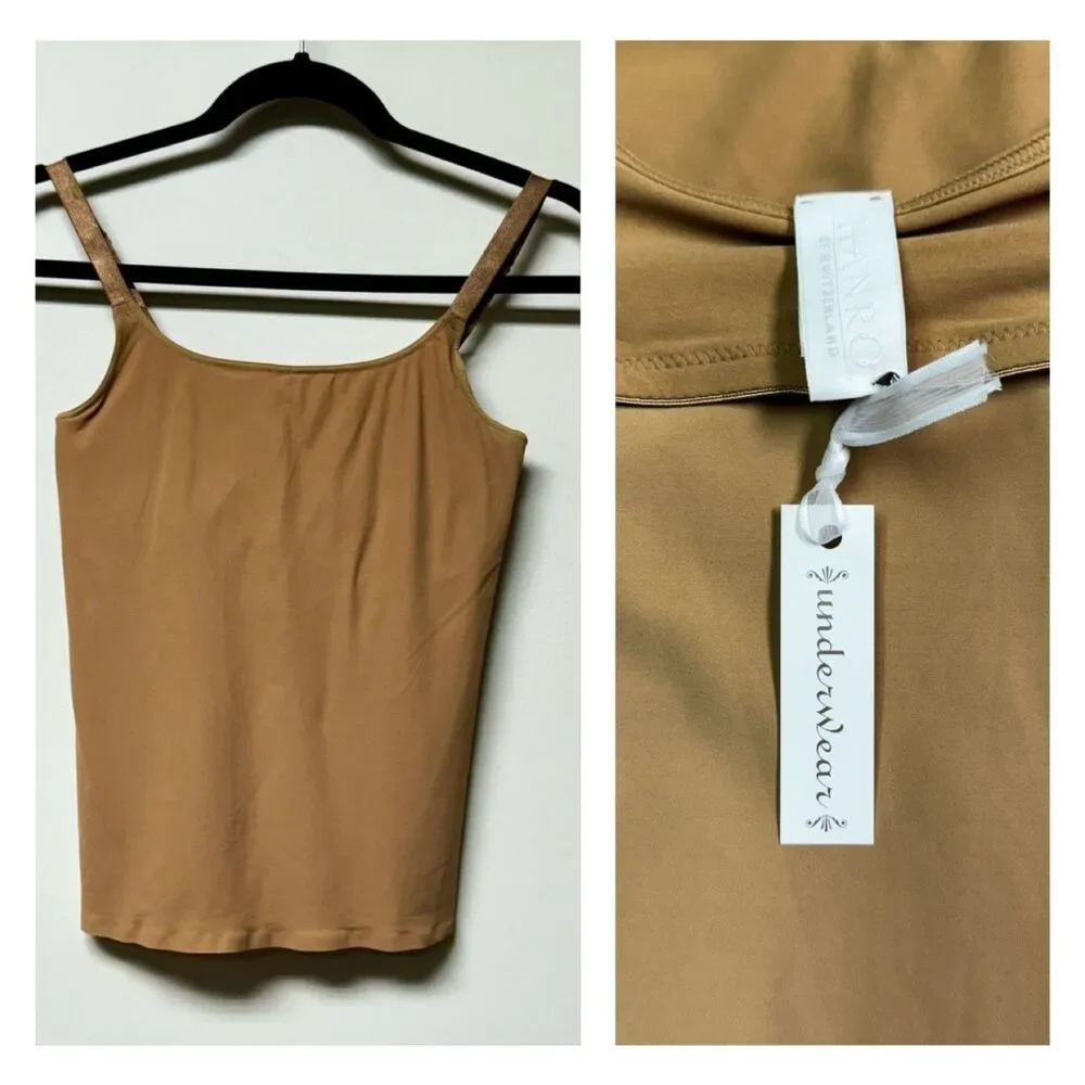 NWT HANRO Nude Camisole Built-In Underwire, Adjustable Straps, 34D